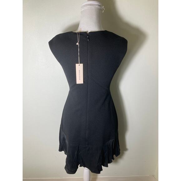 NWT Rebecca Taylor "Stacey Dress" Black Sleeveless Sheath Cocktail Dress Sz 2 - Picture 4 of 4